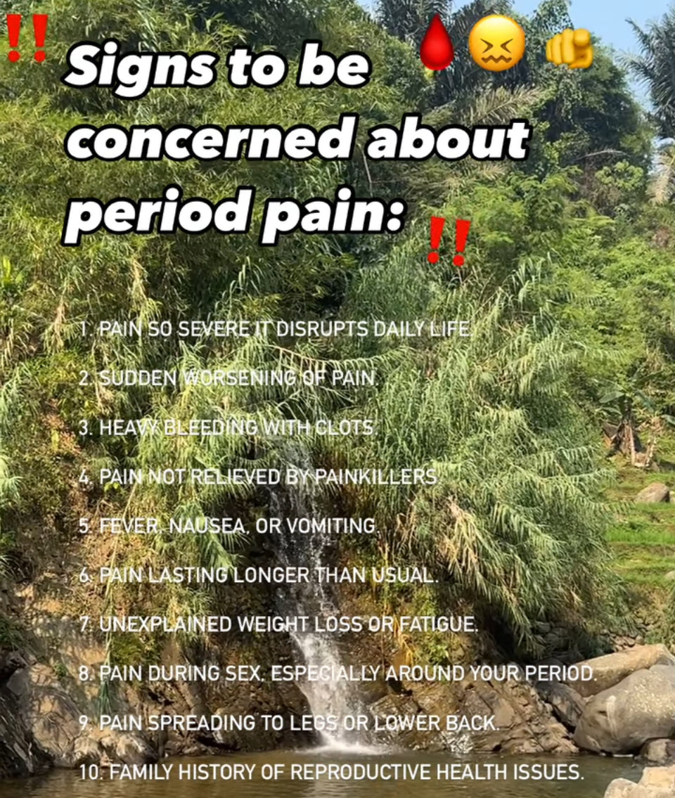 Signs To Be Concerned About Period Pain 🚨❗️❗️