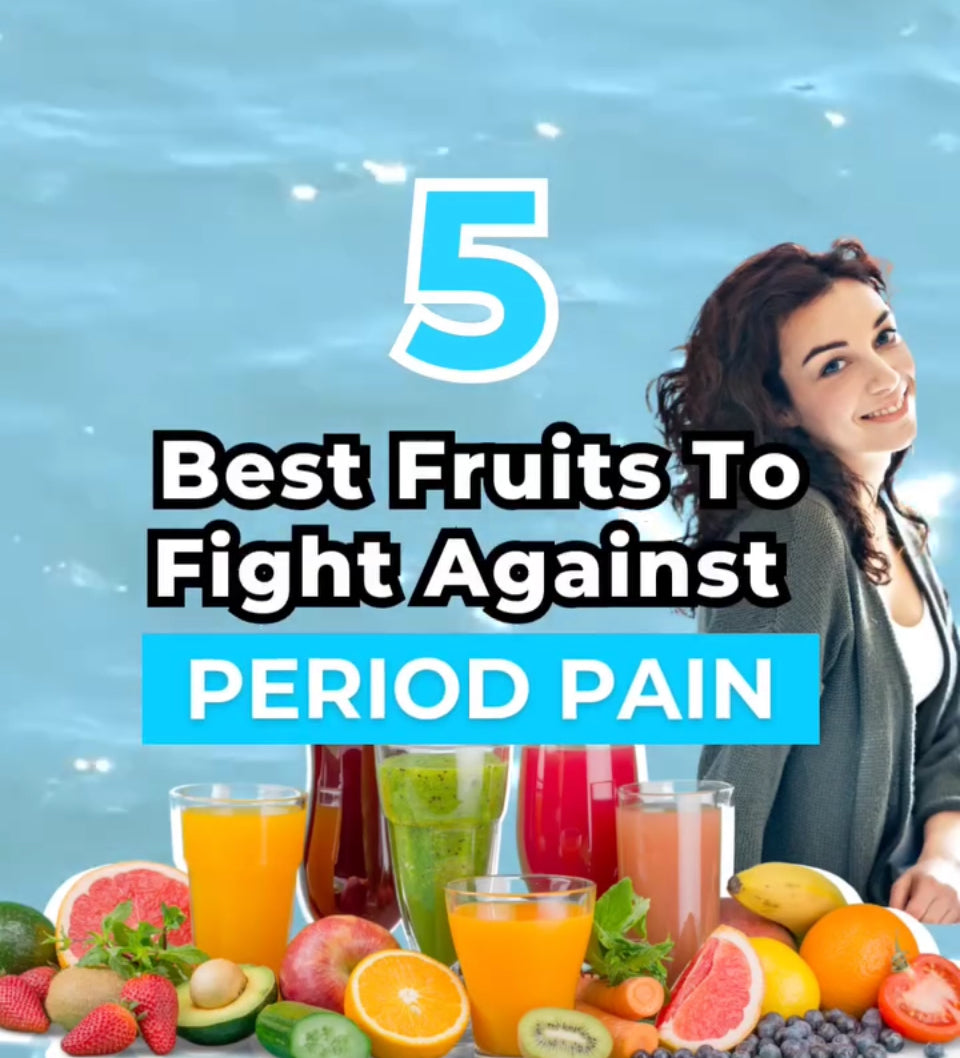 5 Best Fruits That Help Fight Against Period Pain  🍌 🍓  🍍 🍉 🍊